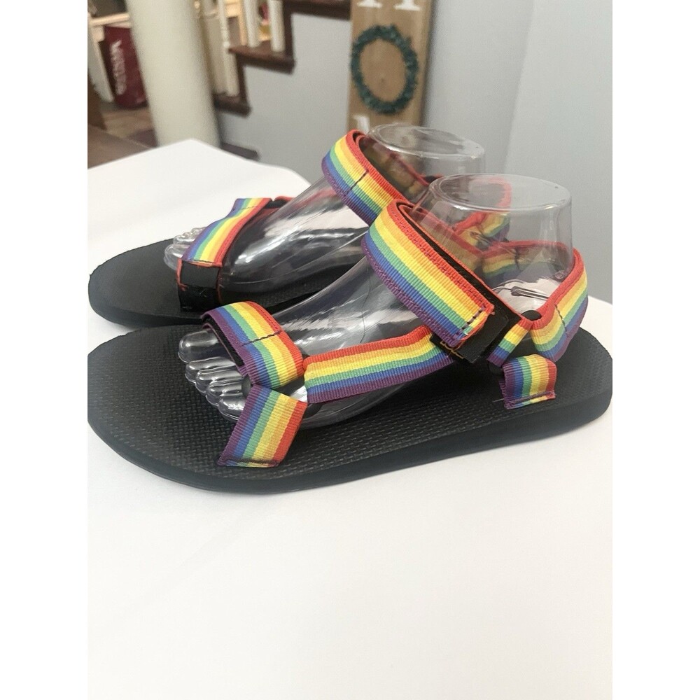 Teva Men’s Original Universal Rainbow Pride Sport Sandals US 10 Comfort